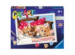 Ravensburger Creart Pittura Con Numeri: Due Teneri Gattini 24X18Cm