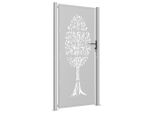 Cancello Vidaxl 105X205 Cm In Acciaio Corten Design Ad Albero