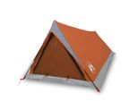 Vidaxl Tenda Da Campeggio 2 Persone Grigio E Arancione Impermeabile
