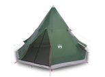 Vidaxl Tenda Da Campeggio Tipi 4 Persone Verde Impermeabile