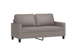 Vidaxl Divano 2 Posti Taupe 140 Cm Tessuto