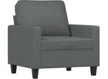 Vidaxl Divano Poltrona Grigio Scuro 60 Cm Tessuto