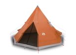 Vidaxl Tenda Da Campeggio Tipi 4 Persone Arancione Impermeabile