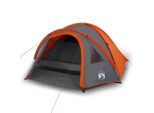 Vidaxl Tenda Da Campeggio A Cupola 4 Persone Arancione Impermeabile