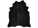 Tappeto In Vera Pelle Bovina Nera 180X220 Cm