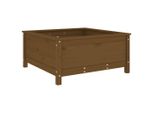 Vidaxl Fioriera Marrone Miele 82,5X82,5X39 Cm In Legno Di Pino Massiccio