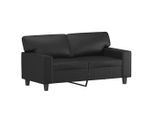 Vidaxl Divano A 2 Posti Nero 120 Cm In Pelle Finta
