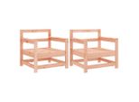 Sedie Da Giardino 2 Pezzi. Legno Massiccio Di Abete Douglas