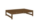 Sgabello Da Giardino Marrone Miele 120X80 Cm In Legno Massiccio Di Pino