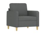 Vidaxl Poltrona Grigio Scuro 60 Cm Tessuto