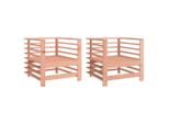 Sedie Da Giardino 2 Pezzi. Legno Massiccio Di Abete Douglas