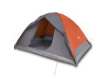 Vidaxl Tenda Da Campeggio A Cupola 6 Persone Arancione Impermeabile