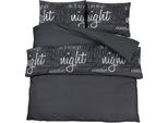 Vidaxl Set Di Biancheria Da Letto Nero 240X220 Cm Cotone