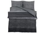 Vidaxl Set Di Biancheria Da Letto Grigio Scuro 155X220 Cm Cotone