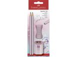 FABER-CASTELL 118298 FABER-CASTELL Grip Sparkle Bleistift-Set B Rose Metallic 1 Set