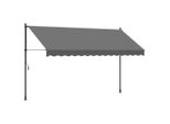 Vidaxl Tenda Retrattile Antracite 350X150 Cm In Tessuto E Acciaio