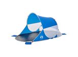 Vidaxl Tenda Da Spiaggia Blu Azzurro Pop-Up Impermeabile