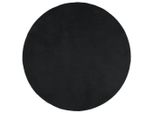 Vidaxl Tappeto Oviedo A Pelo Corto Nero Ø 200 Cm