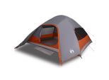 Vidaxl Tenda Da Campeggio A Cupola 4 Persone Grigio Impermeabile