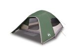 Vidaxl Tenda Da Campeggio A Cupola 4 Persone Verde Impermeabile