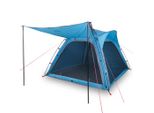 Vidaxl Tenda Da Campeggio 4 Persone Blu A Sgancio Rapido Impermeabile