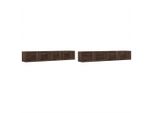 Vidaxl Armadi A Muro 2 Pz. Aspetto Rovere Marrone 99X18X16,5 Cm
