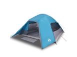 Vidaxl Tenda Da Campeggio A Cupola 4 Persone Blu Impermeabile