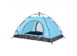 Vidaxl Tenda Da Campeggio 2 Persone Blu Sgancio Rapido