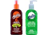 Malibu Bronzing Olio Con Cocco SPF6 200Ml + Gel Di Aloe Dopo Aver Studiato 200 Ml