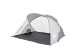 Vidaxl Tenda Da Spiaggia 2 Persone Grigio Pop-Up Impermeabile