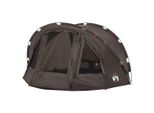 Vidaxl Tenda Da Pesca 4 Persone Marrone Impermeabile