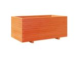 Vidaxl Fioriera Marrone Cera 110X60X49,5 Cm In Legno Di Pino Massiccio