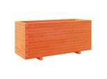 Vidaxl Fioriera Marrone Cera 110X40X49,5 Cm In Legno Di Pino Massiccio