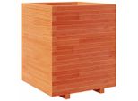 Vidaxl Fioriera Marrone Cera 60X60X72,5 Cm In Legno Di Pino Massiccio