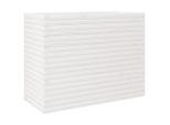 Vidaxl Fioriera Bianca 90X40X68,5 Cm In Legno Di Pino Massiccio
