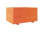Vidaxl Fioriera Marrone Cera 90X60X49,5 Cm In Legno Di Pino Massiccio