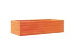 Vidaxl Fioriera Marrone Cera 90X40X23 Cm In Legno Di Pino Massiccio