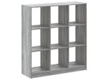 Vidaxl Libreria Grey Sonoma 102X32X108 Cm Materiale A Base Di Legno
