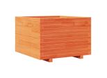 Vidaxl Fioriera Marrone Cera 70X70X49,5 Cm In Legno Di Pino Massiccio