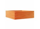 Vidaxl Fioriera Marrone Cera 70X70X23 Cm In Legno Di Pino Massiccio