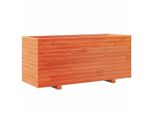 Vidaxl Fioriera Marrone Cera 110X40X49,5 Cm In Legno Di Pino Massiccio