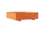 Vidaxl Fioriera Marrone Cera 90X90X26,5 Cm In Legno Di Pino Massiccio