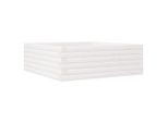 Vidaxl Fioriera Bianca 70X70X23 Cm In Legno Di Pino Massiccio