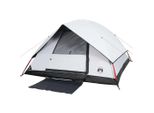 Vidaxl Tenda Familiare A Cupola 6 Persone Bianco Oscurato Impermeabile