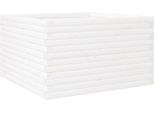 Vidaxl Fioriera Bianca 80X80X46 Cm In Legno Di Pino Massiccio