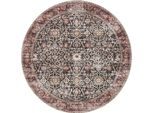 Interiyou Tappeto Lavabile Gent Multicolore/Rosso ø 120 Cm Rotondo