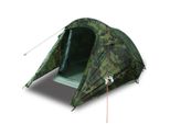 Vidaxl Tenda A Tunnel 2 Persone Mimetica Impermeabile