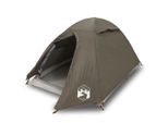 Vidaxl Tenda Da Campeggio A Cupola 2 Persone Marrone Impermeabile
