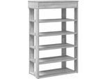 Vidaxl Portascarpe Grigio Sonoma 60X30X98 Cm Materiale A Base Di Legno