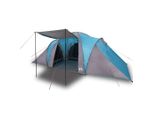 Vidaxl Tenda Familiare A Cupola 6 Persone Blu Impermeabile